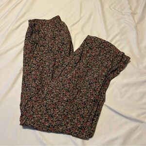 Vintage Central Falls USA‎ Floral Tapestry Pants S/M High Rise Cottagecore 🇺🇸